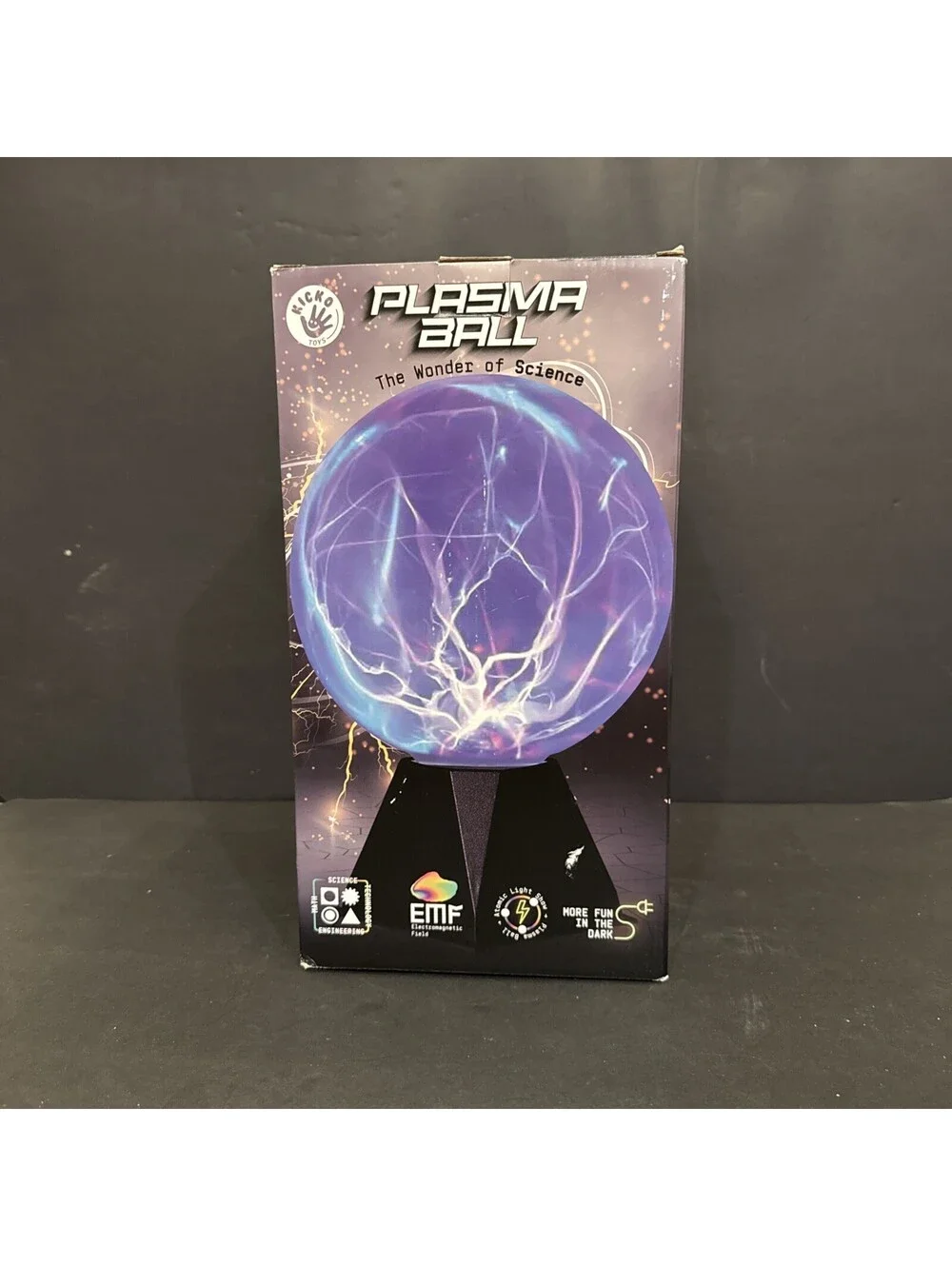 Kicko 7” Plasma Ball Lamp - Touch and Sound Sensitive Globe Lightning Ball